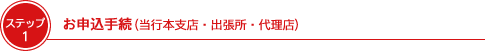 お申込手続き