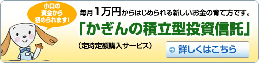 かぎんの積立型投資信託