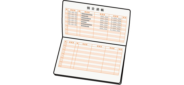 銀行通帳イメージ
