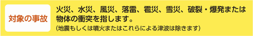 対象の事故 対象の事故