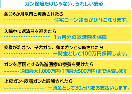 ガン保障だけじゃない、うれしい安心 ガン保障だけじゃない、うれしい安心