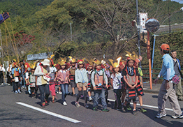 霧島市文化財少年団 浜下り武者行列参加